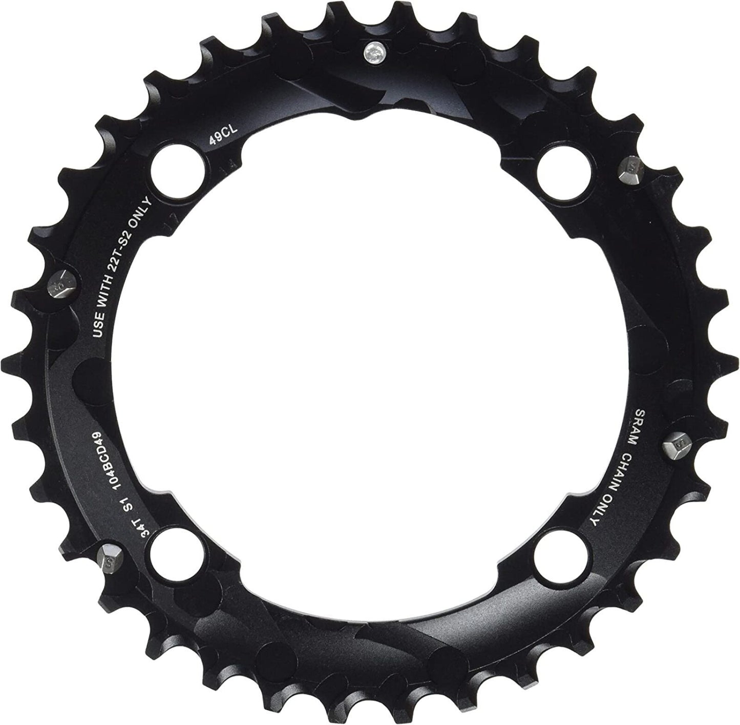 Plato SRAM MTB 104BCD 10V 4 Agujeros 104mm Externo