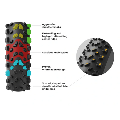 Neumático VITTORIA SYERRA TRAIL 29x2.60 4C Graphene 2.0 Tubeless Ready Flexible Negro