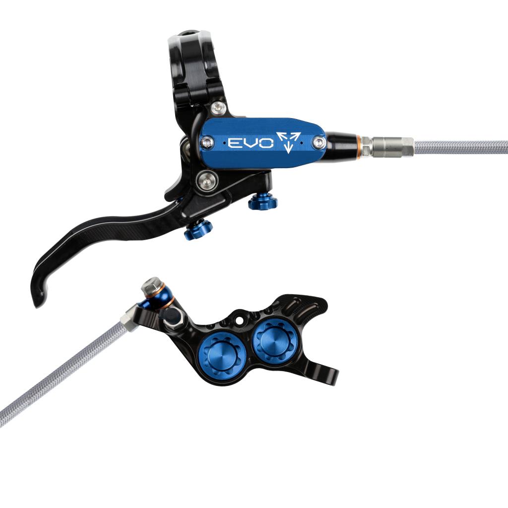 Freno trasero HOPE TECH 4 EVO GR4 Aviation Negro/Azul