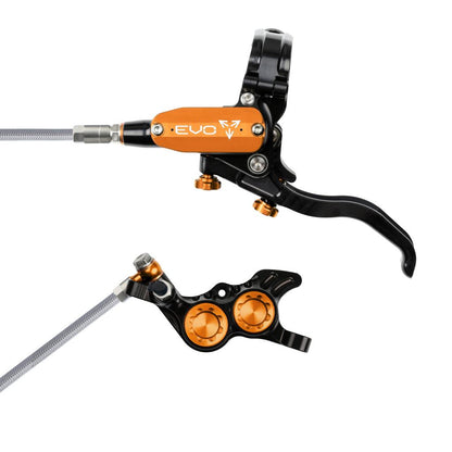 Freno Delantero HOPE TECH 4 EVO GR4 Aviation Negro/Naranja