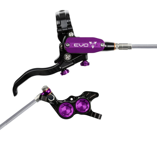 Freno trasero HOPE TECH 4 EVO GR4 Aviation Negro/Violeta