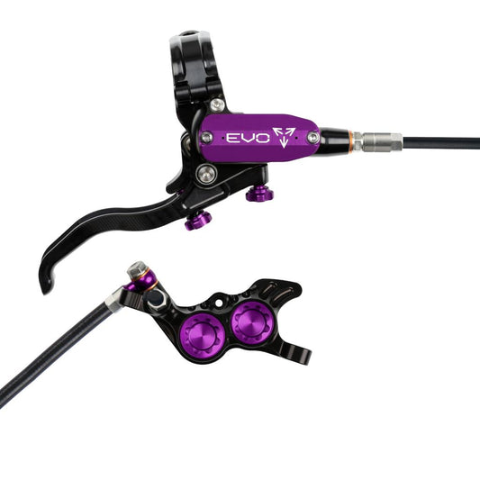 Freno trasero HOPE TECH 4 EVO GR4 Negro/Violeta