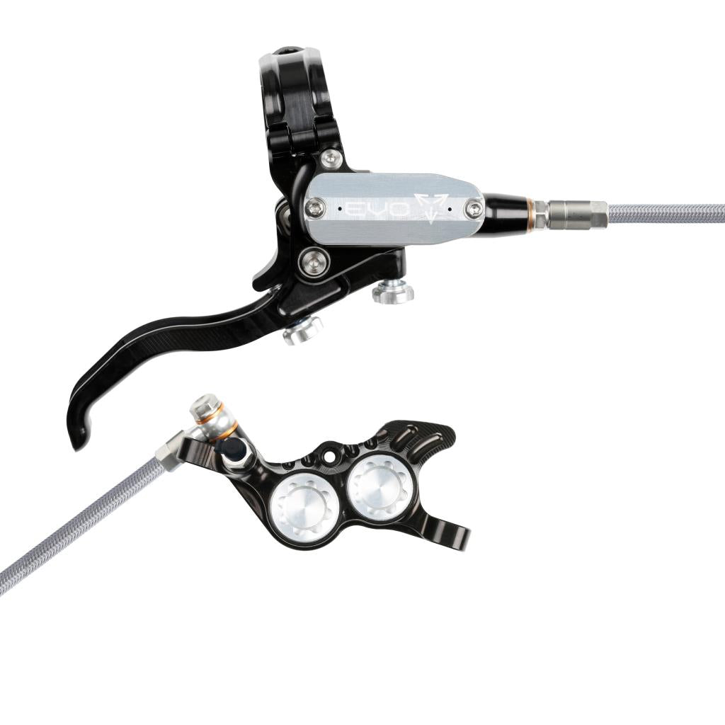 Freno trasero HOPE TECH 4 EVO GR4 Aviation Negro/Plata
