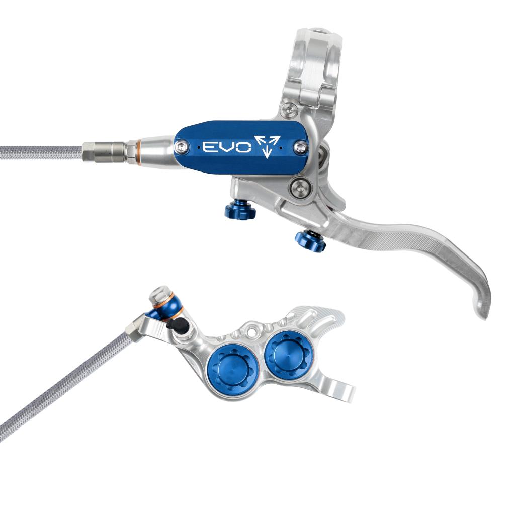 Freno delantero HOPE TECH 4 EVO GR4 Aviation Silver/Blue