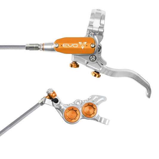 Freno delantero HOPE TECH 4 EVO GR4 Aviation Plata/Naranja