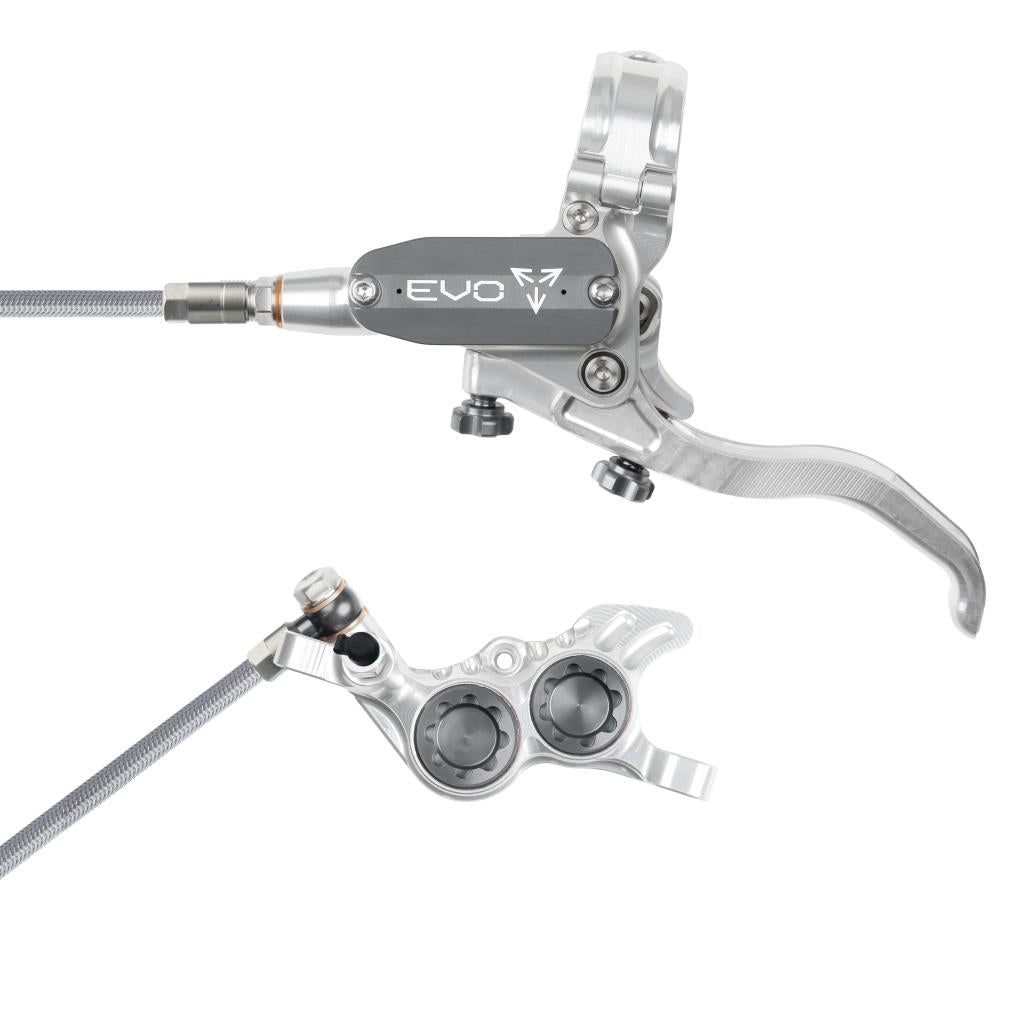 Freno delantero HOPE TECH 4 EVO GR4 Aviation Silver/Smoke