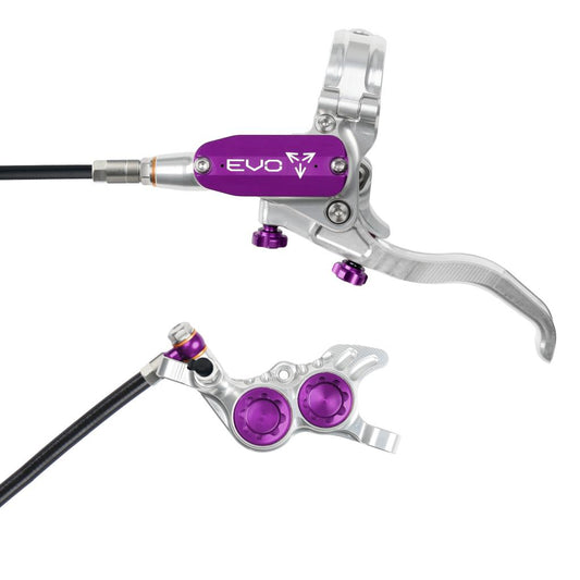 Freno delantero HOPE TECH 4 EVO GR4 Plata/Violeta