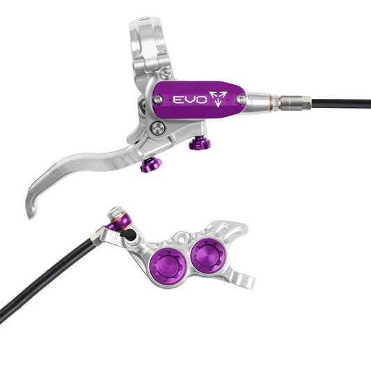 Freno trasero HOPE TECH 4 EVO GR4 Plata/Violeta