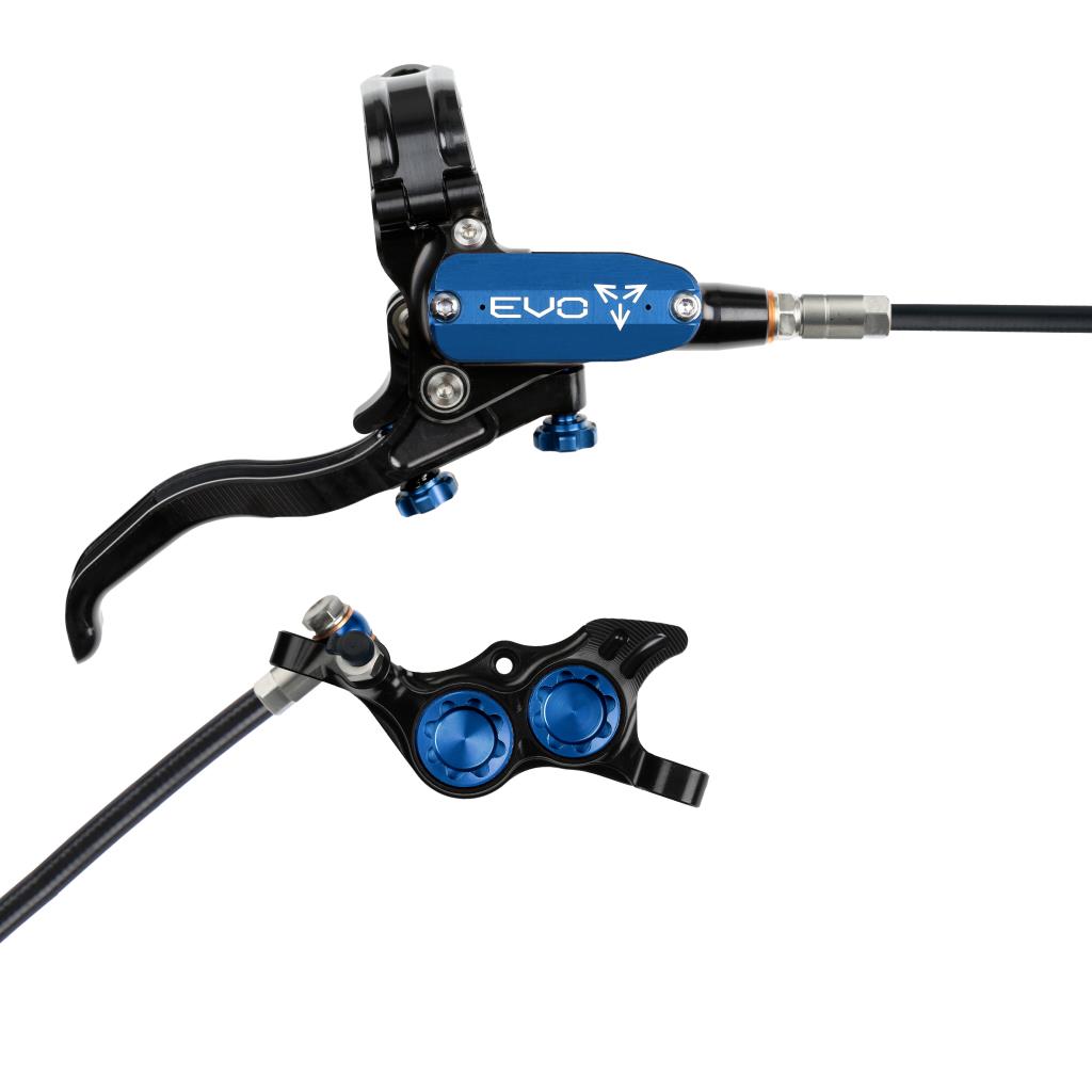 Freno trasero HOPE TECH 4 EVO TR4 Negro/Azul