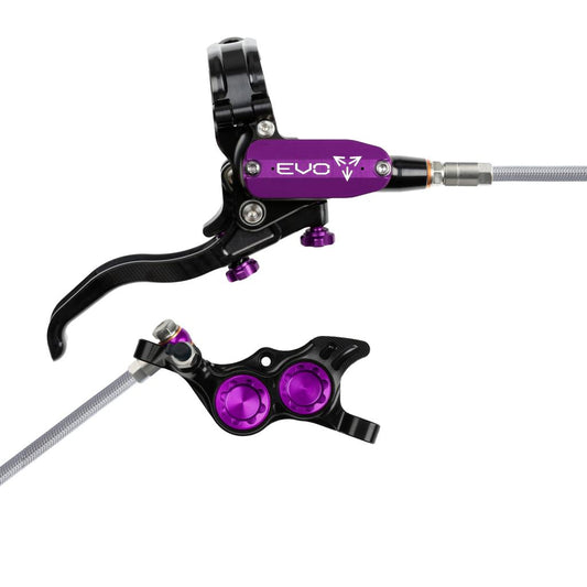 Freno trasero HOPE TECH 4 EVO TR4 Aviation Negro/Violeta