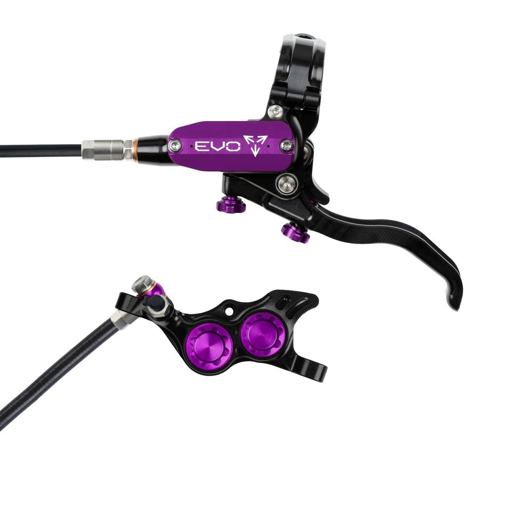 Freno delantero HOPE TECH 4 EVO TR4 Negro/Violeta
