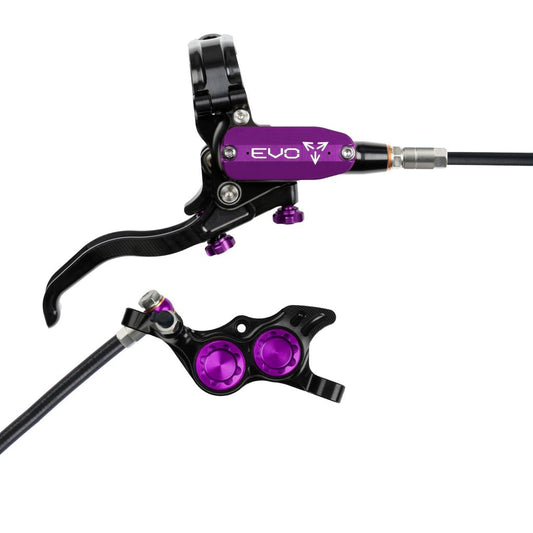 Freno trasero HOPE TECH 4 EVO TR4 Negro/Violeta
