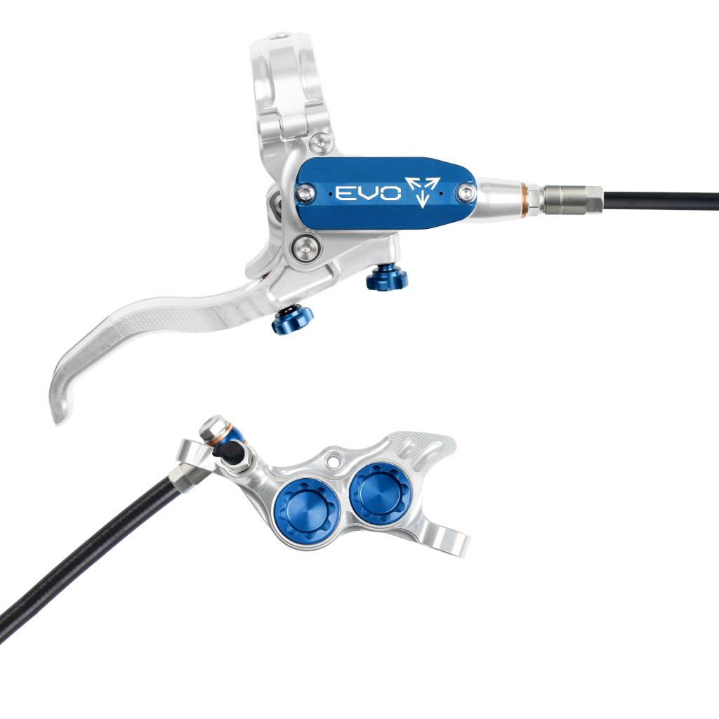 Freno trasero HOPE TECH 4 EVO TR4 Plata/Azul