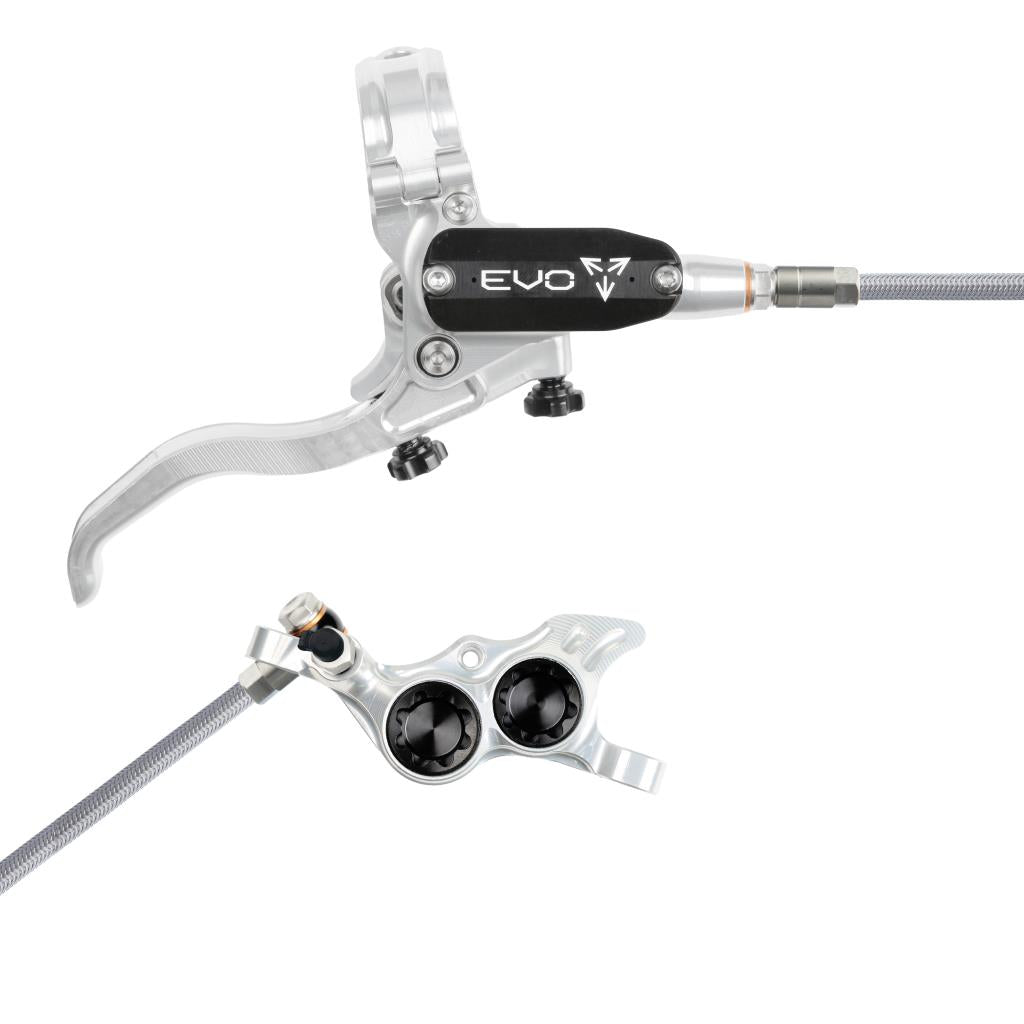 Freno trasero HOPE TECH 4 EVO TR4 Aviation Plata/Negro