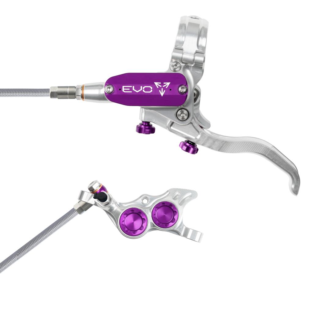 Freno delantero HOPE TECH 4 EVO TR4 Aviation Plata/Violeta