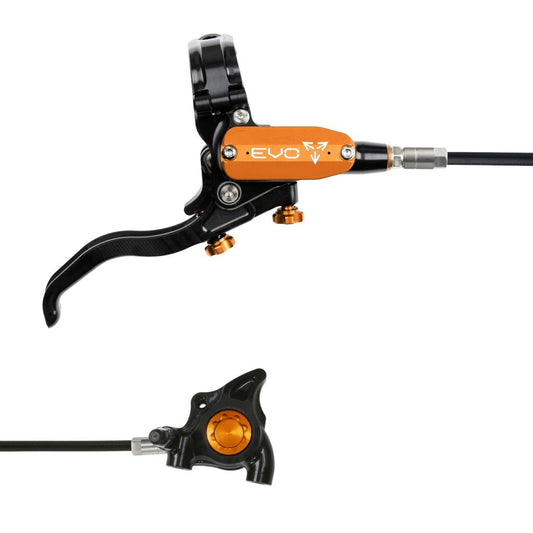Freno trasero HOPE TECH 4 EVO X2 FM Negro/Naranja