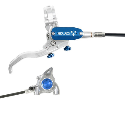 Freno Trasero HOPE TECH 4 EVO X2 FM Plata/Azul