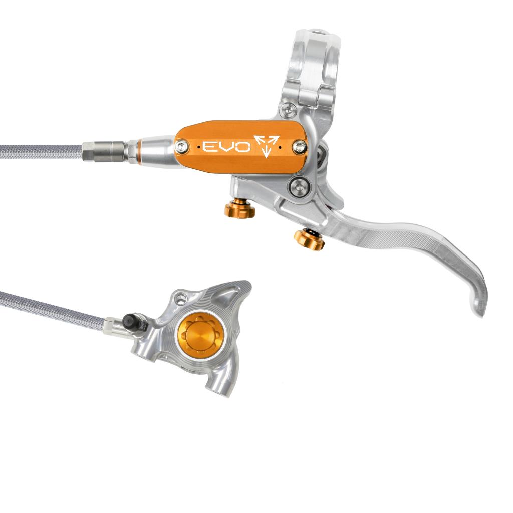 Freno delantero HOPE TECH 4 EVO X2 FM Aviation Plata/Naranja