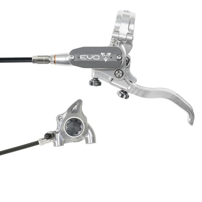 Freno Delantero HOPE TECH 4 EVO X2 FM Plata/Ahumado
