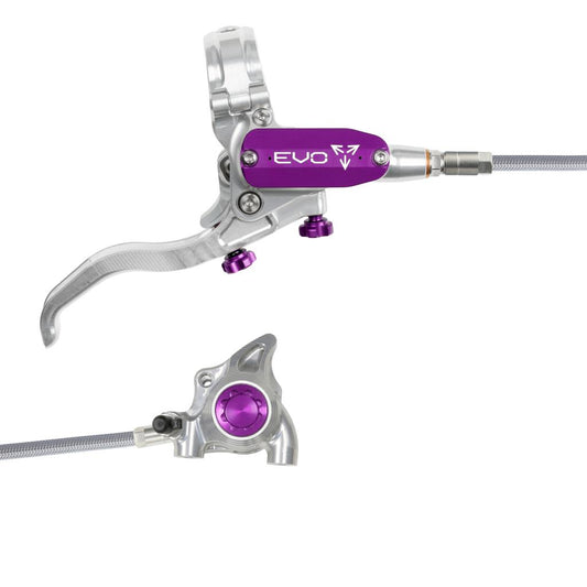 Freno trasero HOPE TECH 4 EVO X2 FM Aviation Plata/Violeta