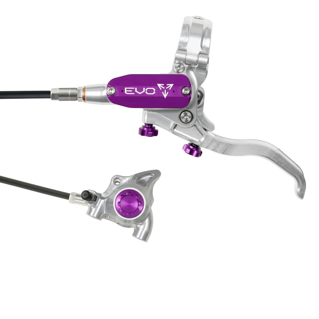 Freno delantero HOPE TECH 4 EVO X2 FM Plata/Violeta