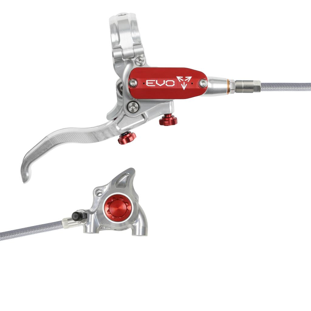 Freno trasero HOPE TECH 4 EVO X2 FM Aviation Plata/Rojo