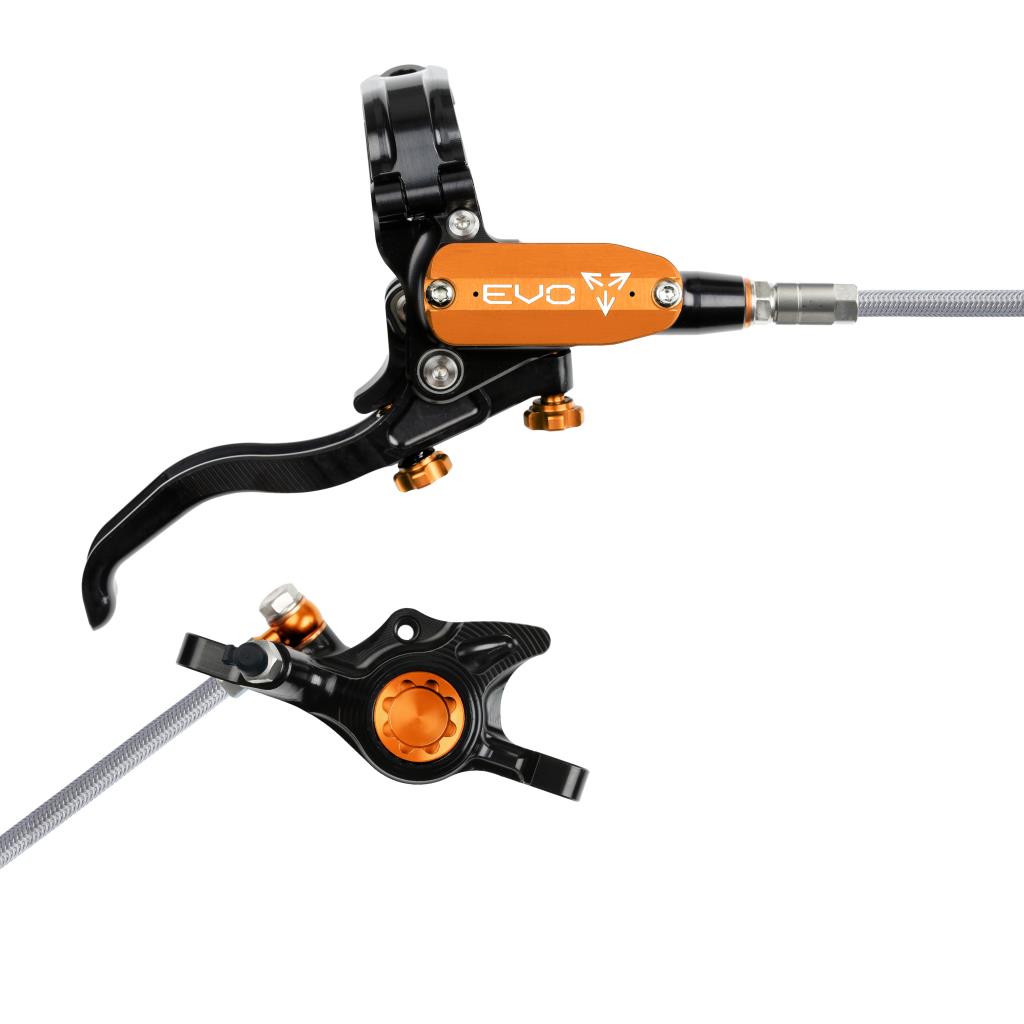 Freno trasero HOPE TECH 4 EVO X2 PM Aviation Negro/Naranja