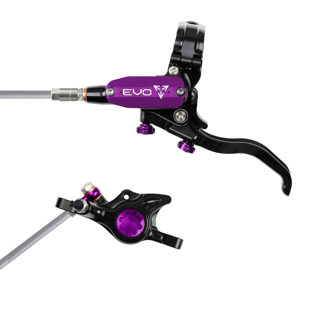 Freno delantero HOPE TECH 4 EVO X2 PM Aviation Negro/Violeta