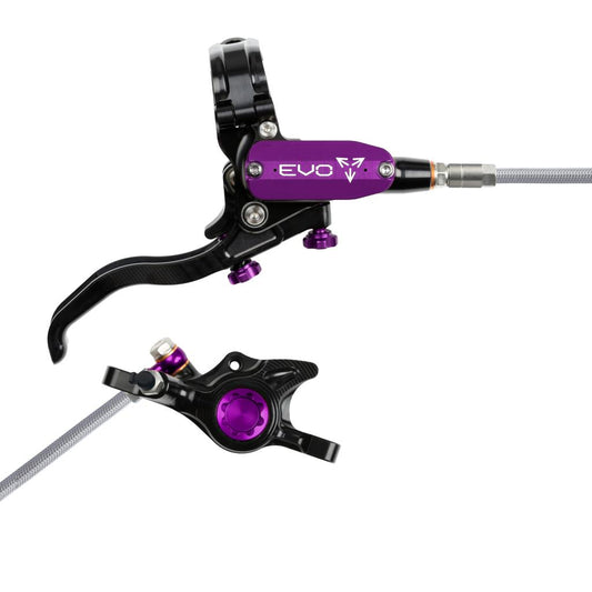 Freno trasero HOPE TECH 4 EVO X2 PM Aviation Negro/Violeta