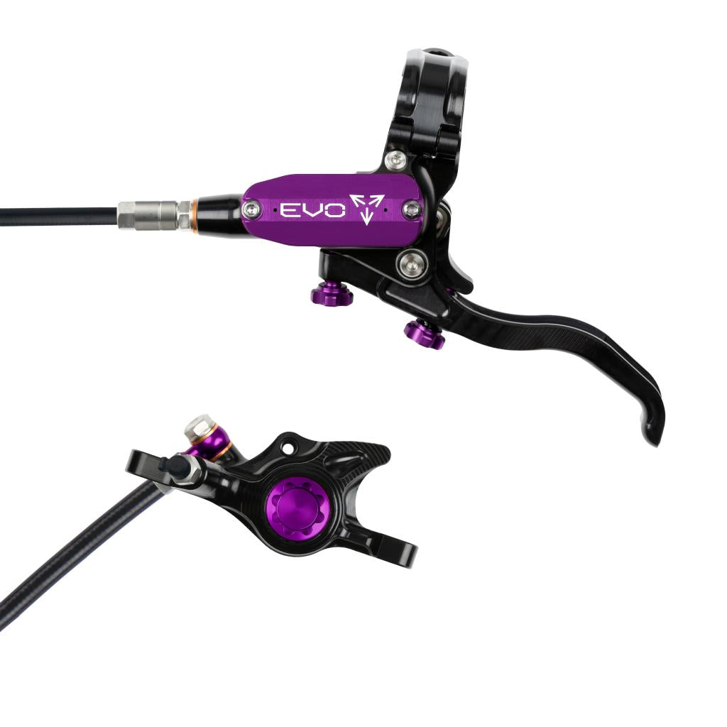 Freno delantero HOPE TECH 4 EVO X2 PM Negro/Violeta