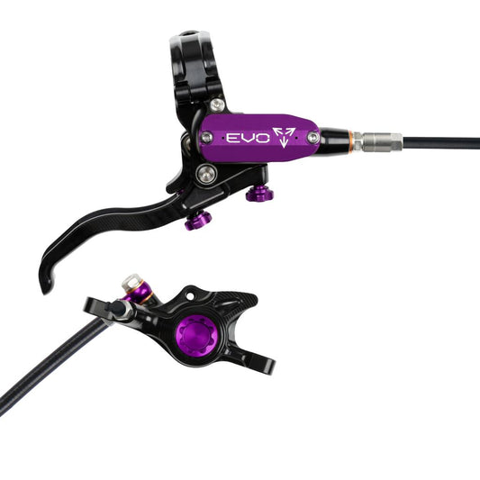 Freno trasero HOPE TECH 4 EVO X2 PM Negro/Violeta
