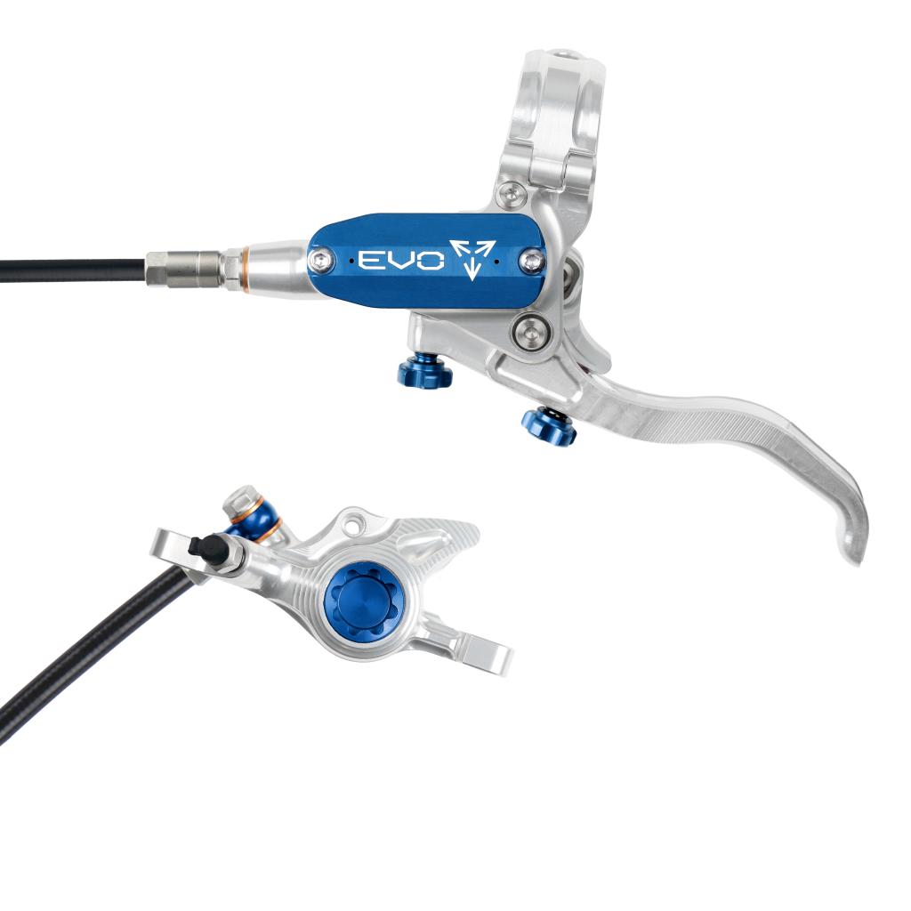 Freno delantero HOPE TECH 4 EVO X2 PM Plata/Azul