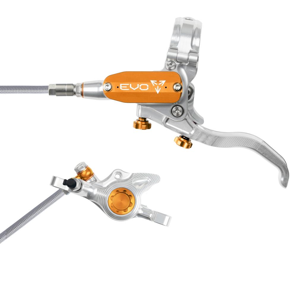 Freno delantero HOPE TECH 4 EVO X2 PM Aviation Plata/Naranja