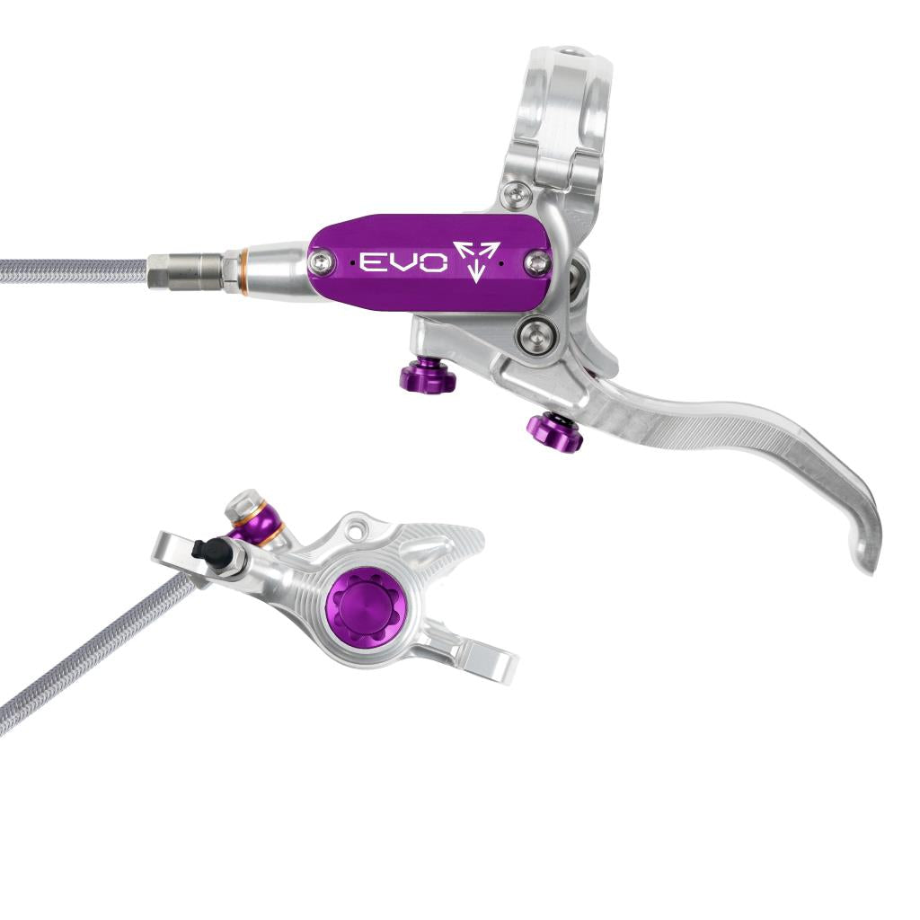 Freno delantero HOPE TECH 4 EVO X2 PM Aviation Plata/Violeta