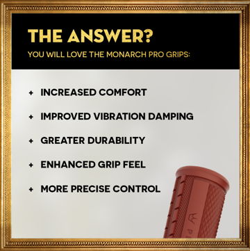 Grips PEATY'S MONARCH PRO KNURL Supersoft Brick Red