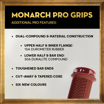 Grips PEATY'S MONARCH PRO KNURL Supersoft Brick Red