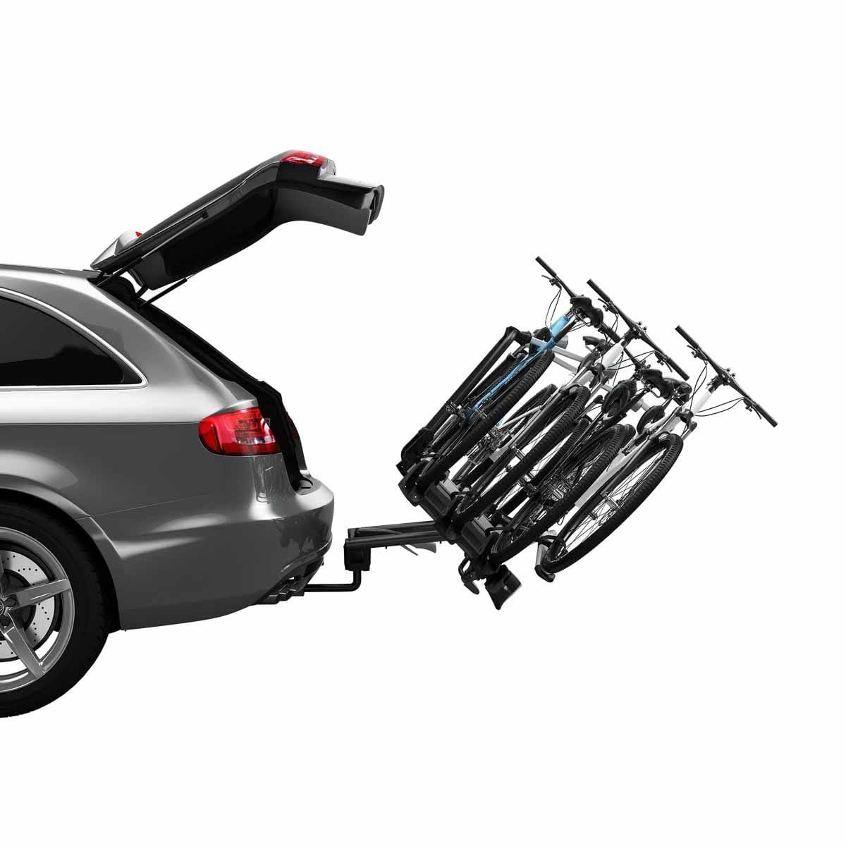 THULE VELOCOMPACT Pack portabicicletas de 3 + adaptador para 4 bicicletas