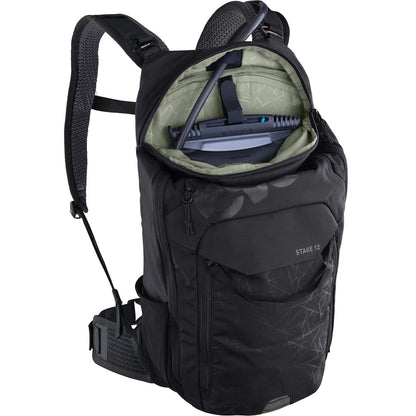 Pack Mochila EVOC STAGE 12 NEGRO + Bolsa de Hidratación EVOC 2L