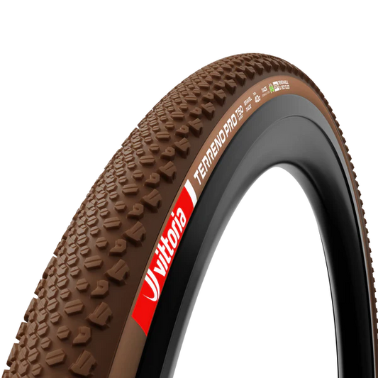 Neumático VITTORIA Terreno Pro T50 Mixed 700x35c Gravel Race Natural Tubeless Ready Blando Beige Q2 2025