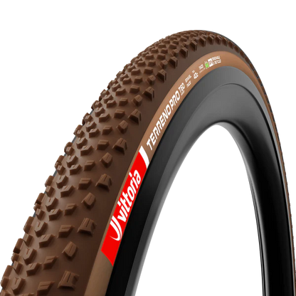 Neumático VITTORIA TERRENO PRO T60 Mixed Gravel Race 700c Tubeless Ready Flexible Marrón