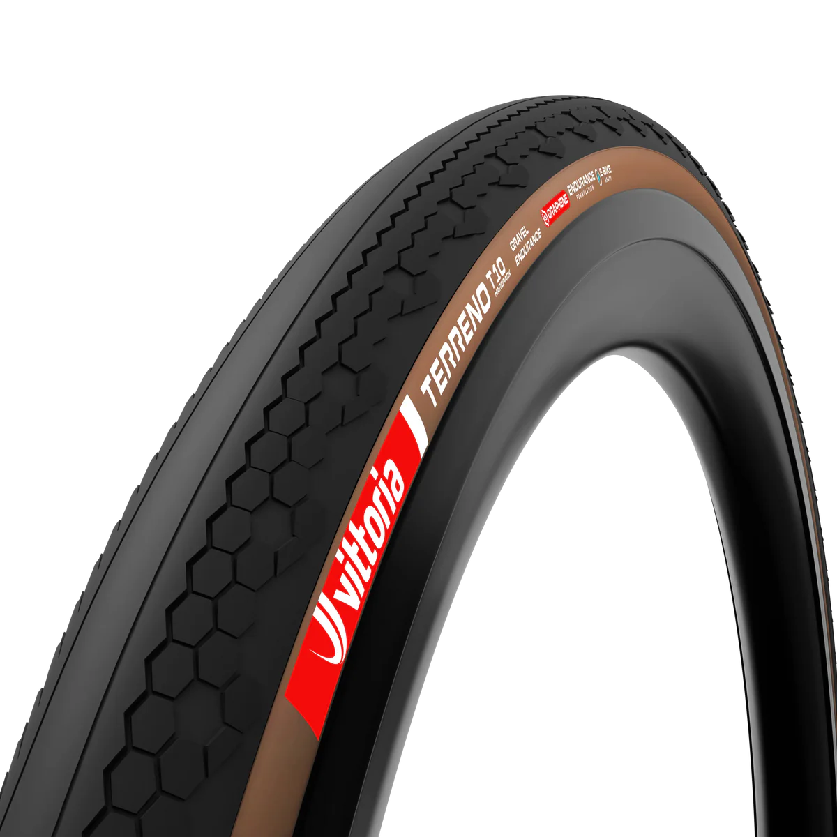 Neumático VITTORIA TERRENO T10 HARDPACK 700x45c Gravel Endurance Tubeless Ready Blando Marrón