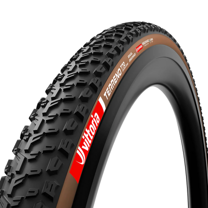 Neumático VITTORIA TERRENO T70 COARSE LOOSE Gravel Endurance Tubeless Ready Marrón