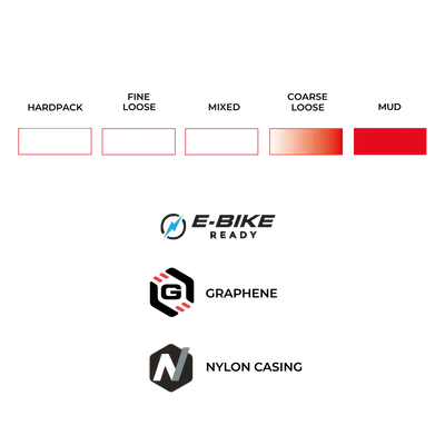 Neumático VITTORIA TERRENO T90 MUD 700x45c Gravel Endurance Tubeless Ready Blando Marrón