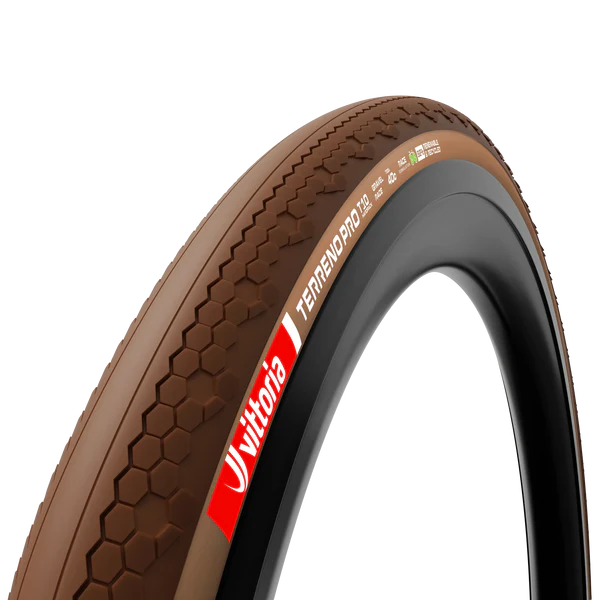 Neumático VITTORIA Terreno Pro T10 Hardpack 700x40c Gravel Race Natural Tubeless Ready Blando Beige Q2 2025