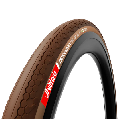 Neumático VITTORIA TERRENO PRO T10 Hardpack Gravel Race 700c Tubeless Ready Flexible Marrón