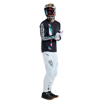 Camiseta TROY LEE DESIGNS SPRINT FULL PULL Mangas Largas Negro