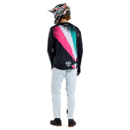 Camiseta TROY LEE DESIGNS SPRINT FULL PULL Mangas Largas Negro
