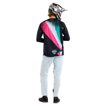 Camiseta TROY LEE DESIGNS SPRINT FULL PULL Mangas Largas Negro