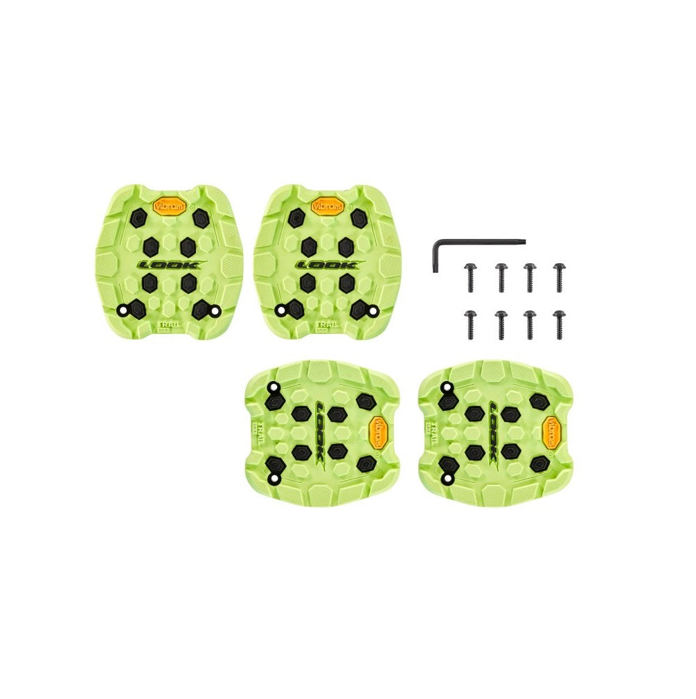 Pedales planos Look Trail Grip Lime (x4)