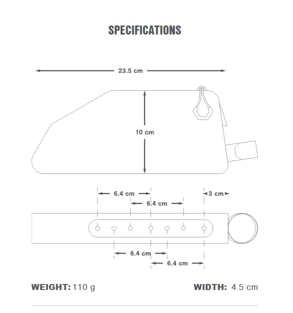 Bolsa de transporte APIDURA EXPEDITION BOLT ON TOP TUBE PACK 1 L Negro